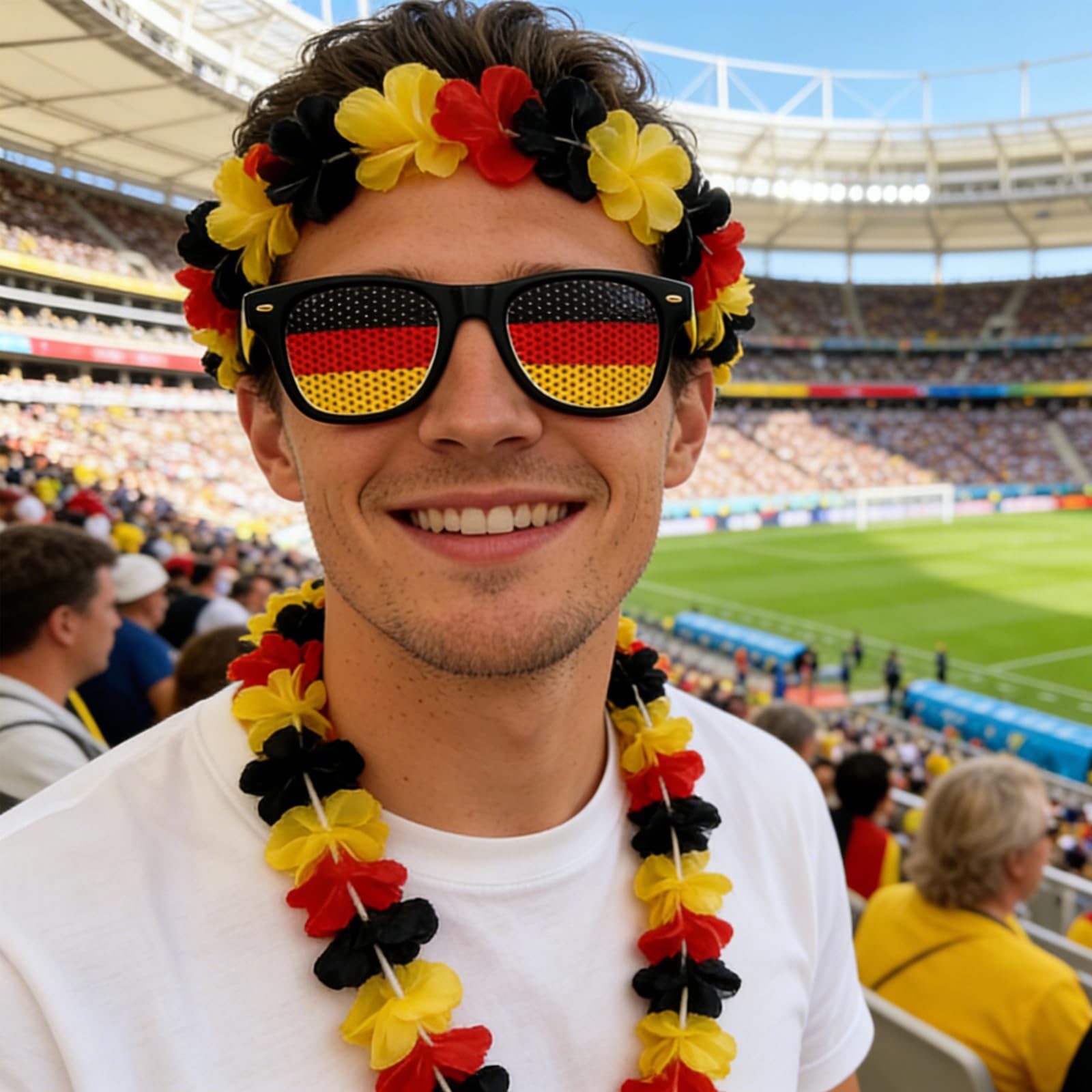 Fußball-Fan-Dekoration für WM-Jahr 2026, 10 Stück Deutschland Fanartikel Deko für Wettbewerbe, Party-Dekoration für Fußball-Weltmeisterschafts, Perfekte Unterstützung bei Sportevents und Feiern - 3