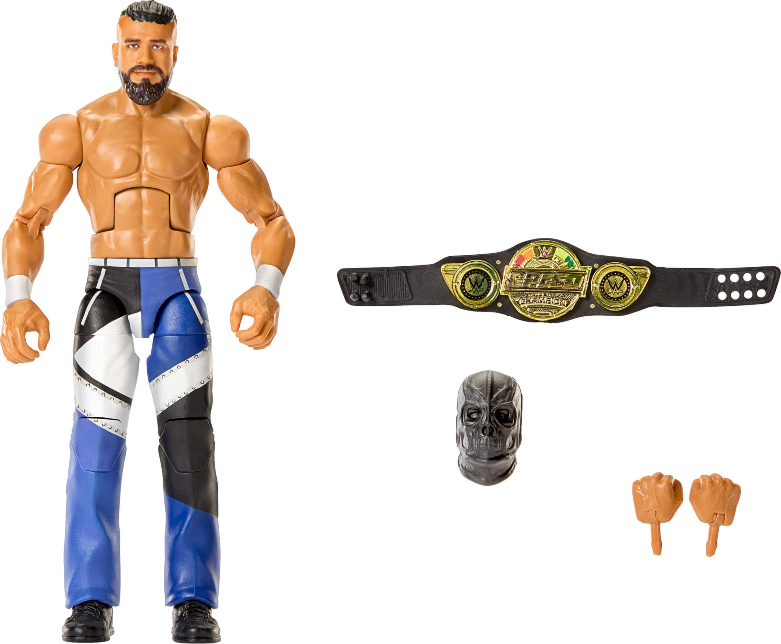 Mattel WWE Elite figurka i akcesoria, seria #122 zestaw, 15 cm kolekcjonerska Andrade z 25 punktami artykulacji i wymiennymi rękami