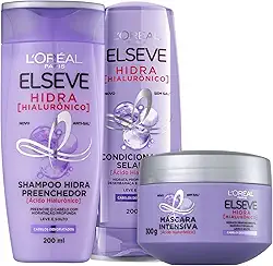 Kit Elseve L'Oréal Paris Hidra Hialurônico Trio (3 Produtos)