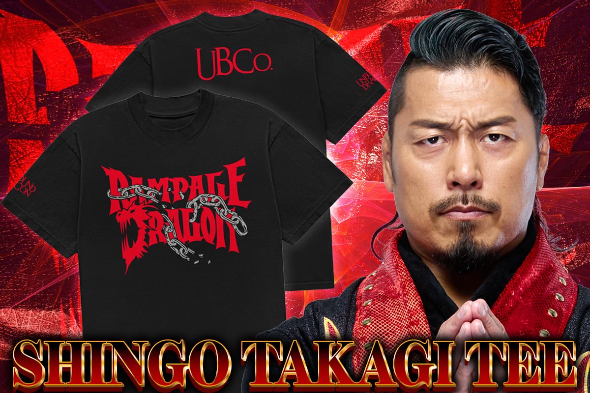 Amazon.co.jp: 新日本プロレスリング 鷹木信悟×Unbound Co. Tシャツ M 