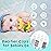 babygoal Baby Neutral Pacifier Clips, 4 Pack Binky Paci Holder and Leash Fits for Most Pacifier and Binkies 4PS07-B