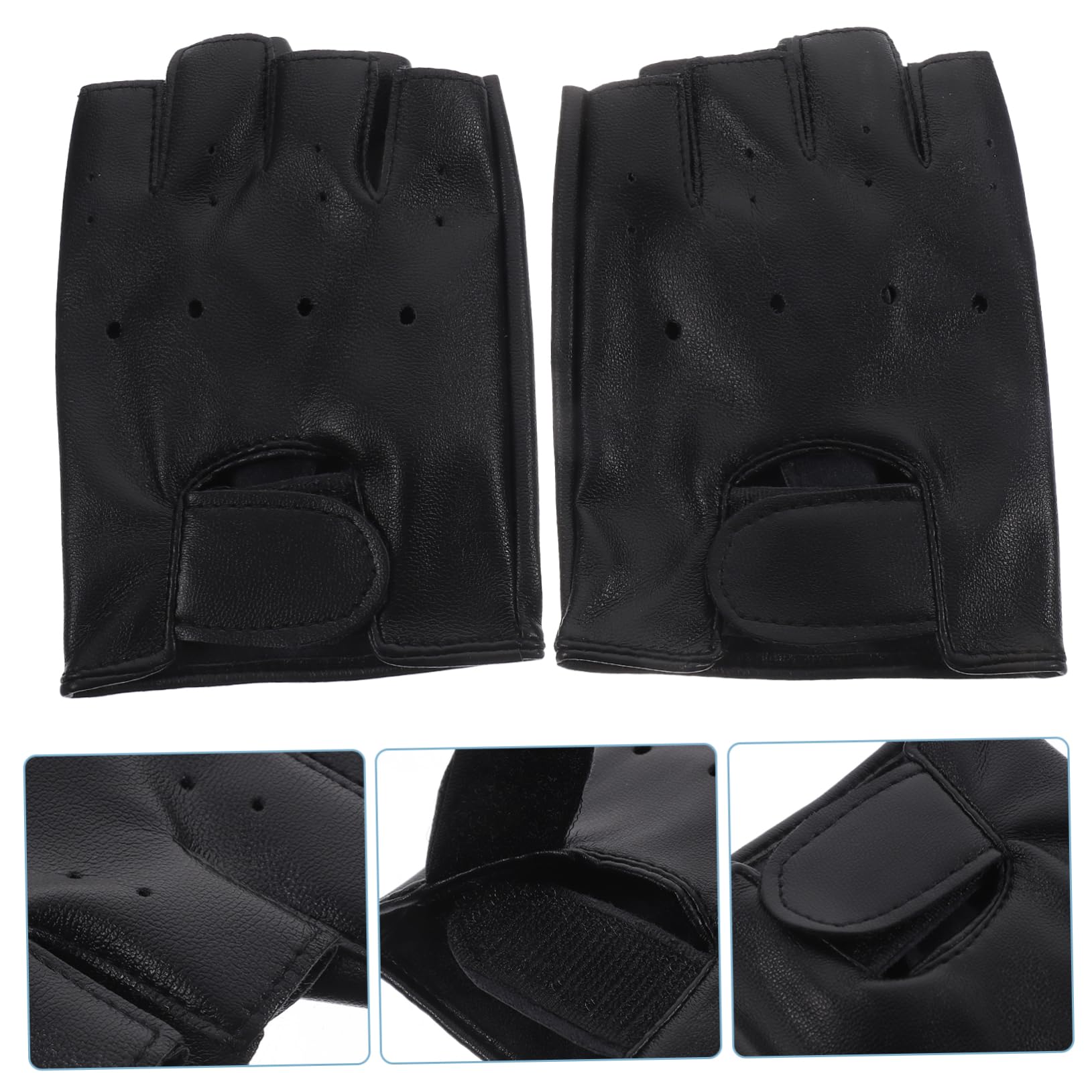 Yardenfun Boys and Girls Waterproof Gloves White Boys and Girls Half Finger Gloves Practical Outdoor Sports for 5-13 Year Old