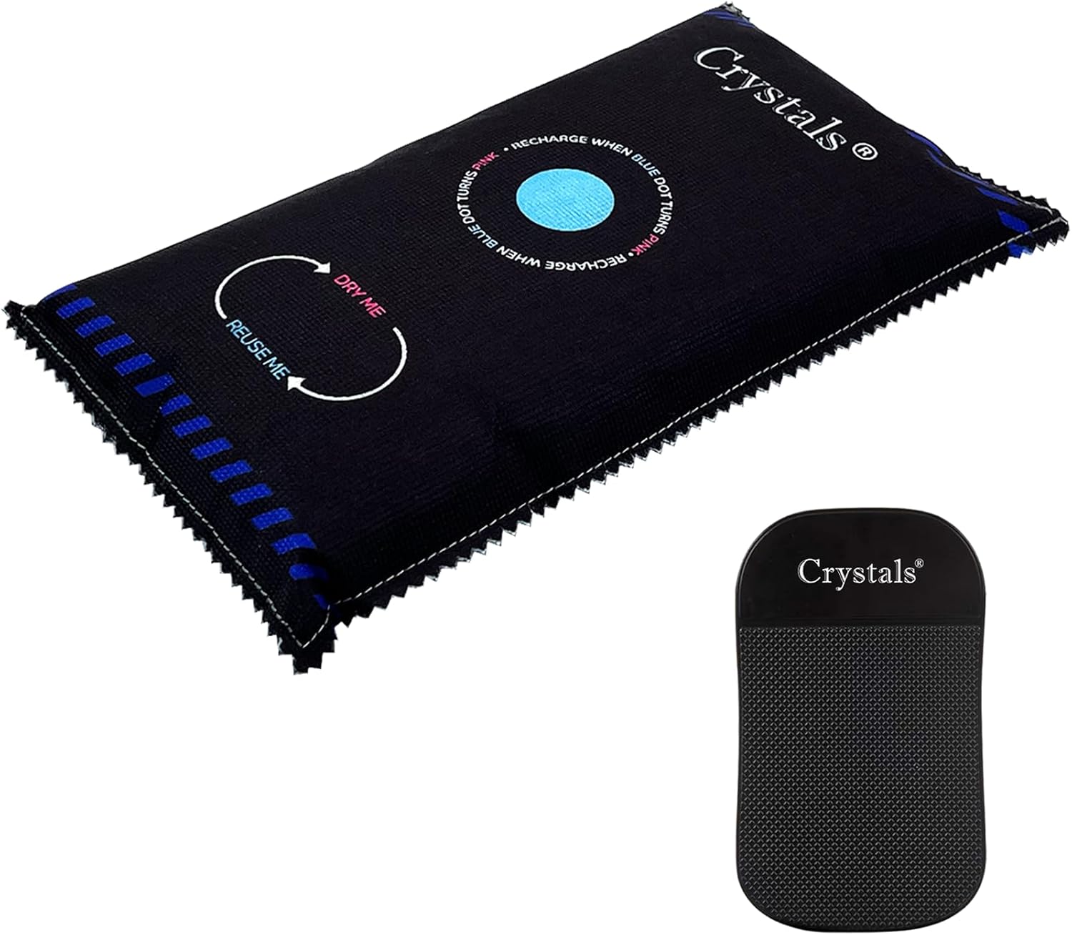 Crystals 1KG Reusable Car Dehumidifier  - Black