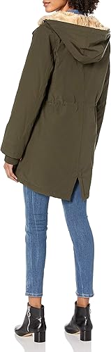 Miniatura 4 de Levi's - Parka con capucha y forro de piel sintética para mujer (tamaño estándar y extra grande)