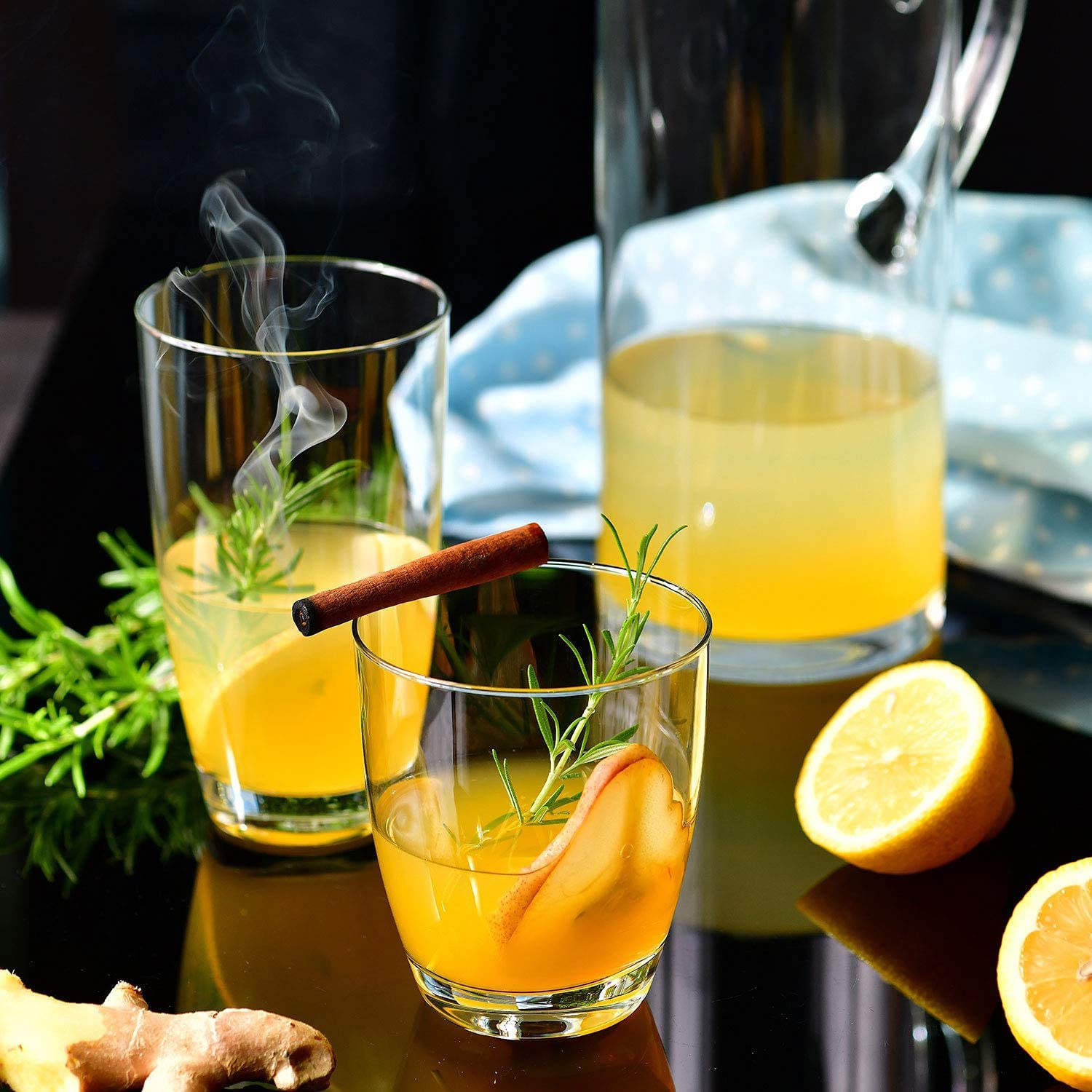 Krosno Hohe Wassertrinkgläser, 6er Set, 479.1 g Mixology Collection, ideal für den täglichen Gebrauch, Trinkgläser, bleifrei und sicher, spülmaschinenfest, Made in Europe