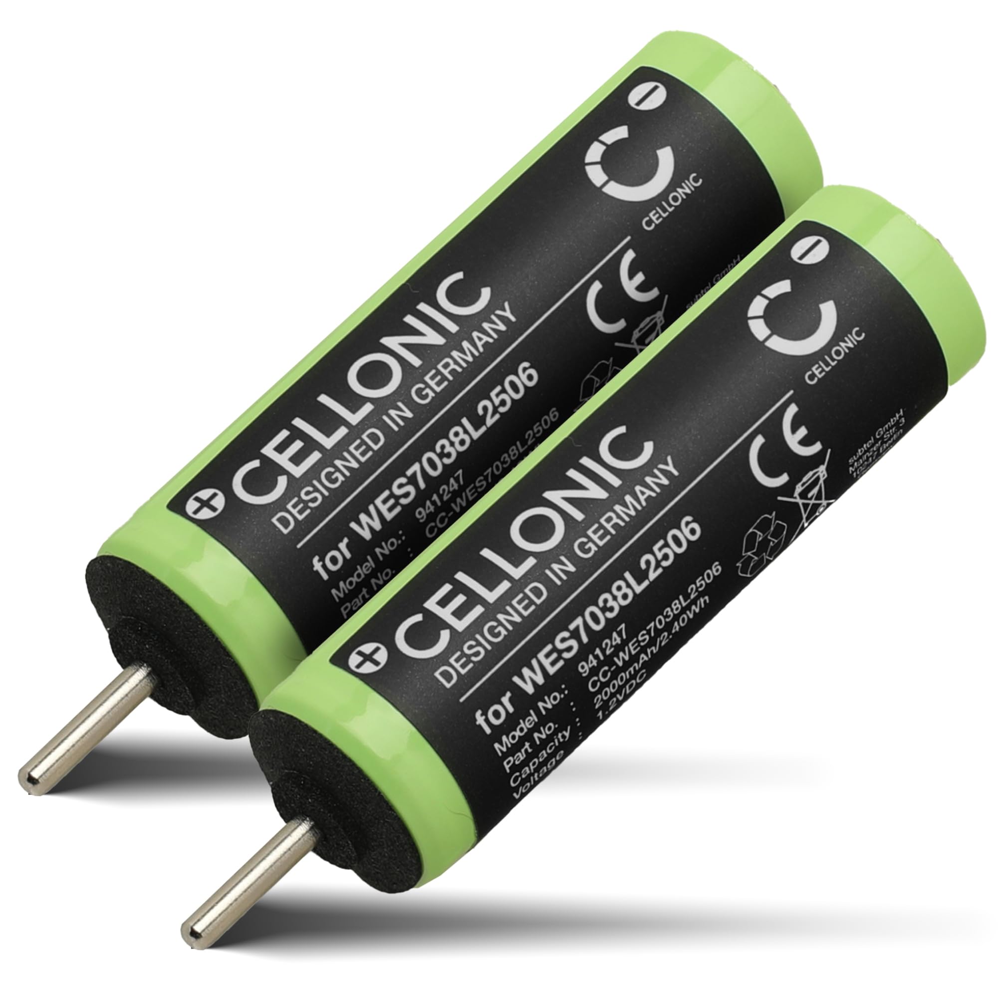 Batterie 2000mAh 1.2V Pour Tondeuse Panasonic ER-GB70/80/60/CA70/GB40 - Technologie NiMH - Neuf