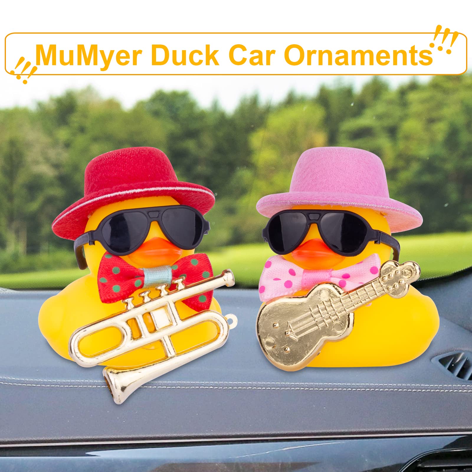 12 Pcs Cowboy Rubber Duck Bulk Dashboard Duck Mini Car Yellow Duckies Bath Toys Party Favor With - View #10