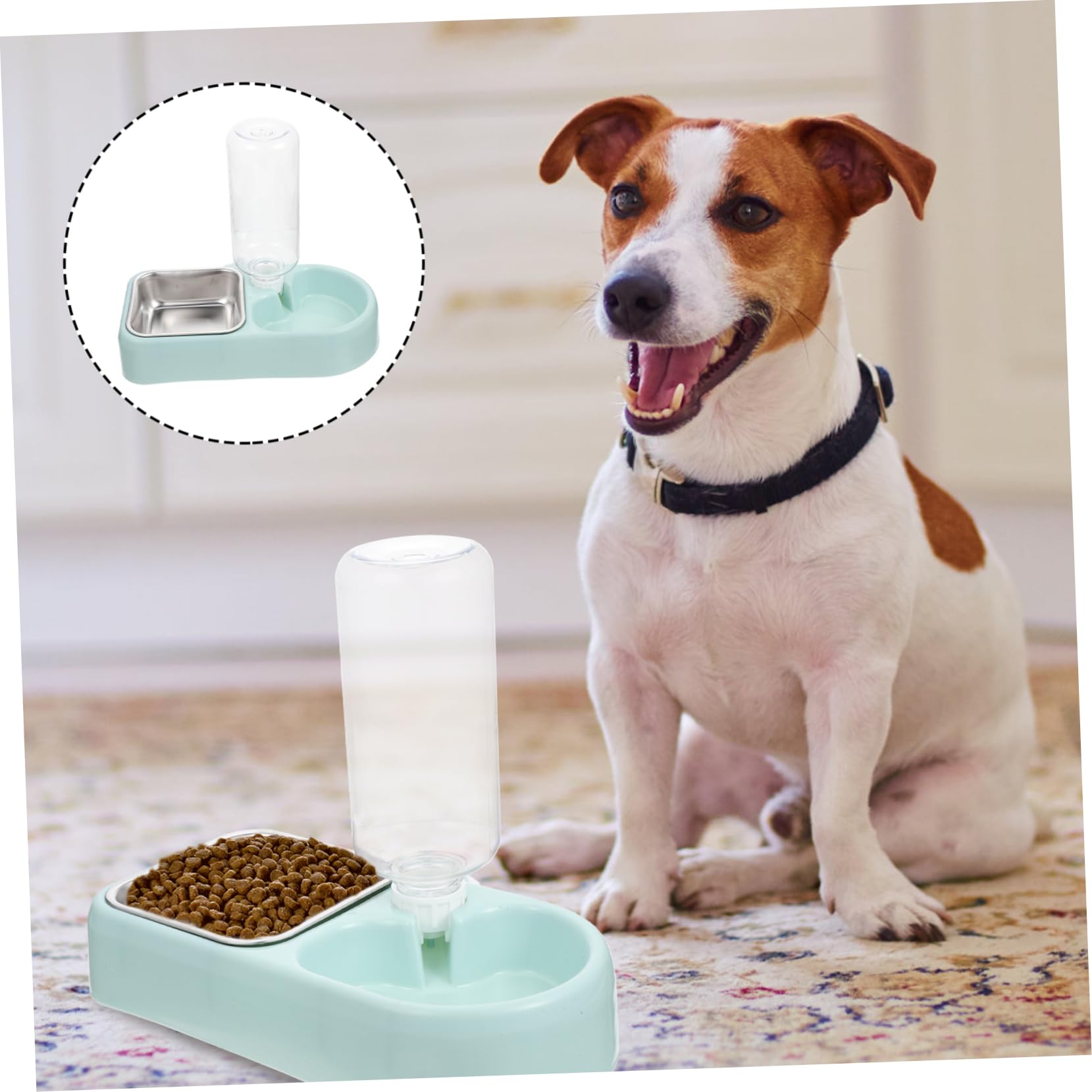 minkissy 4 juegos de cuencos colgantes para mascotas, comedero desmontable para mascotas, comedero para perros, comedero automático para mascotas, cuenco para gatos, jaula desmontable para perros,