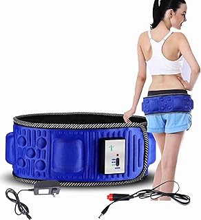 CNSZKYX Electric Abdominal Stimulator Body Vibrating Slimming Belt Belly Muscle Waist Trainer Massager X5 Times Weight Los...