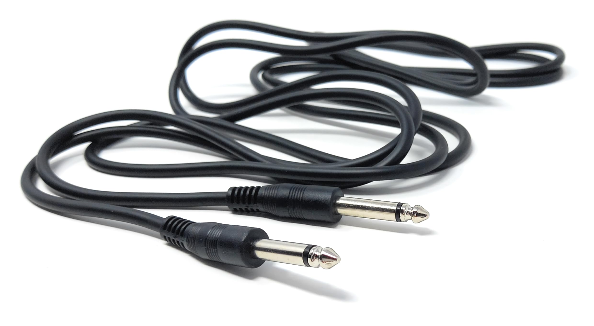 DRUT 3m 6.35mm 1/4" TS Mono Jack to Jack Plug Lead for Guitar Amplifiers, Music Instruments, Speakers