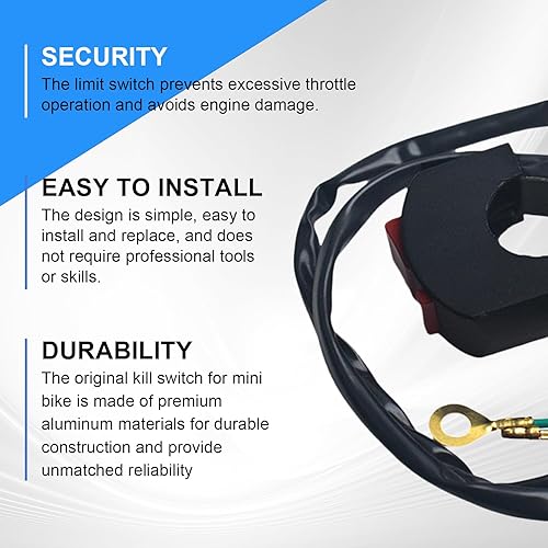 Miniatura 7 de Kill Switch End Stop Parte para Coleman CT200U Trail200 Trail Mini Bike 196cc Go Kart Parts Stop Switch