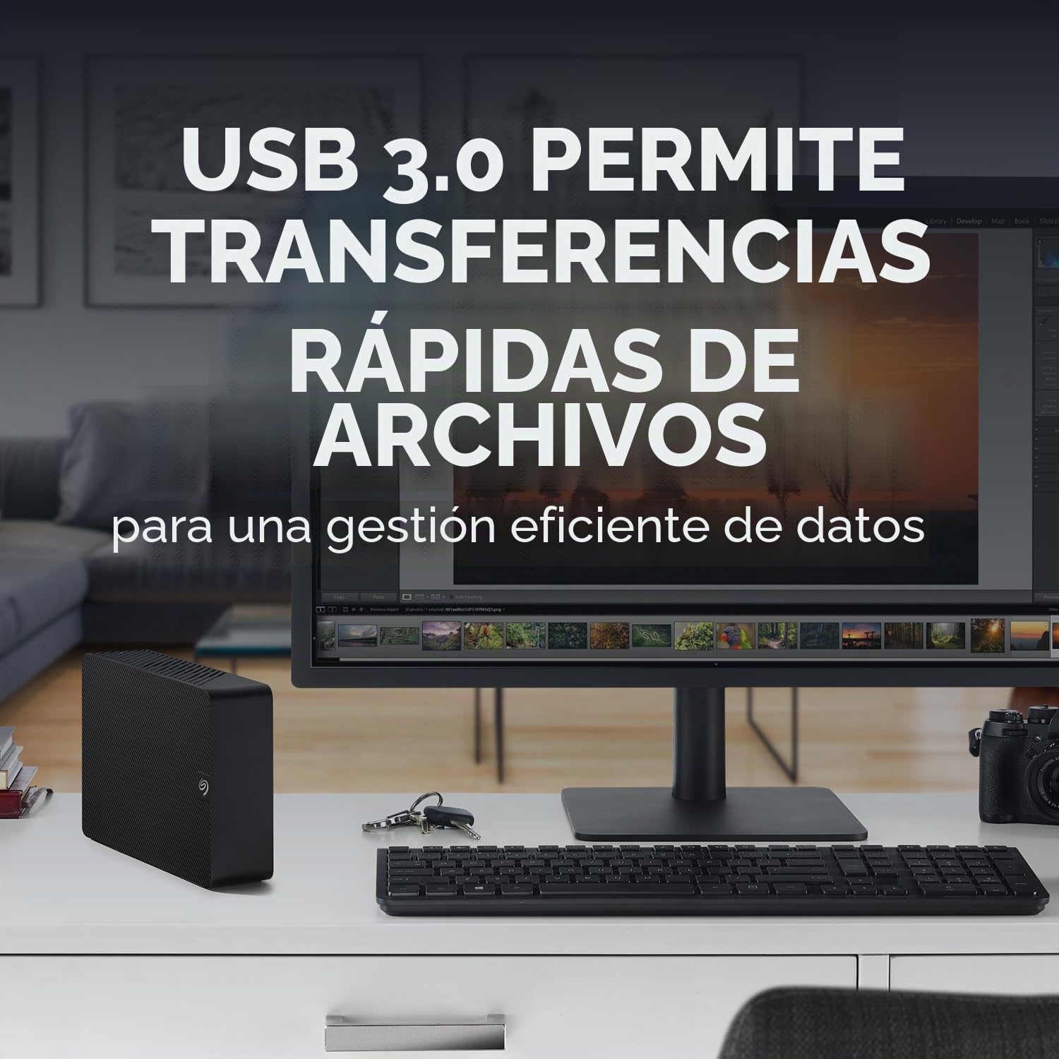 Seagate - Expansion STKP8000400 Desktop External Drive 8TB USB3.0