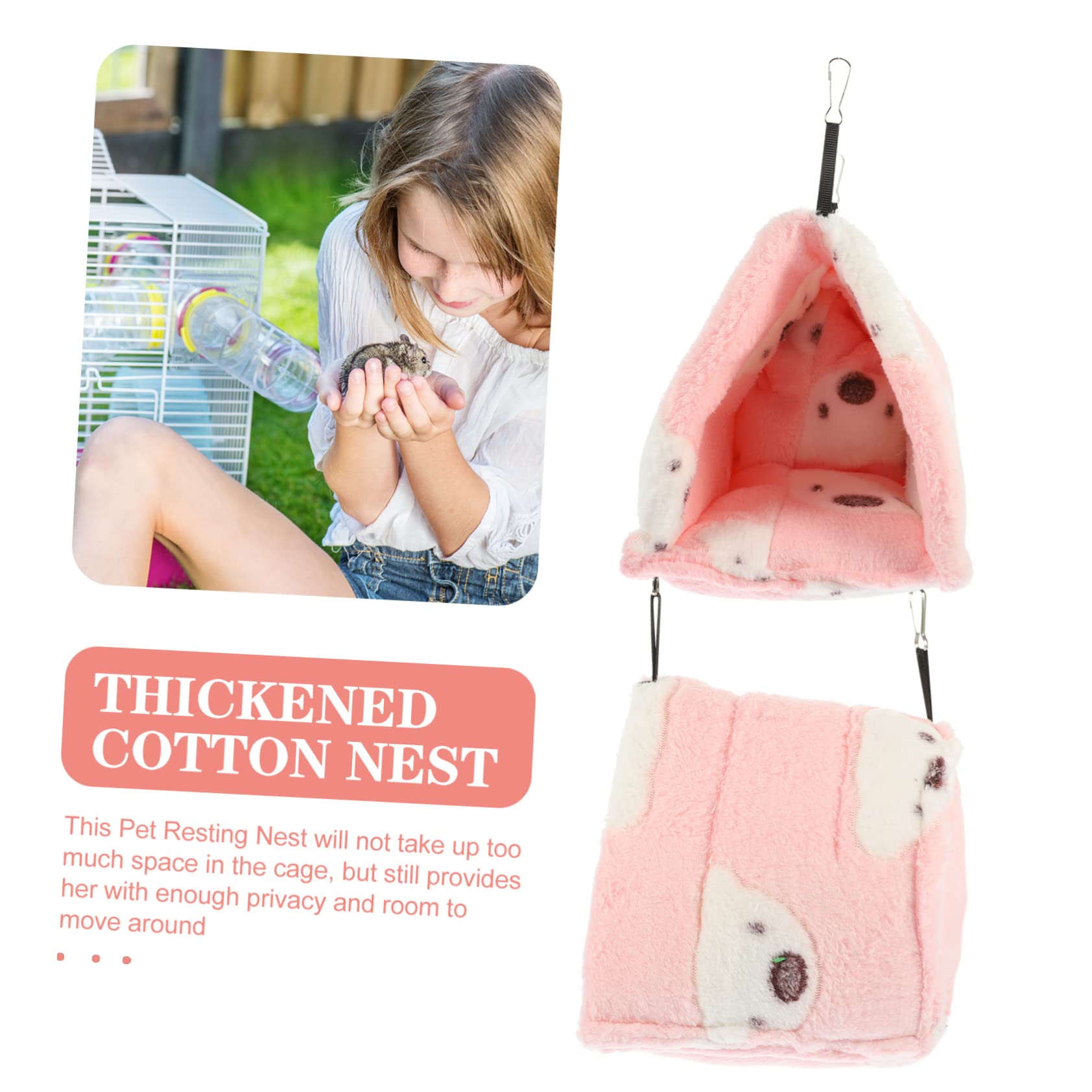 ABOOFAN 2stücke Sleeping House Kuschelnest Für Hamster Igel Und Chinchillas Warmes Schlafhaus Für Kalte Wintertage Aus Weichem Dickem Material Zum Spielen Und Ausruhen