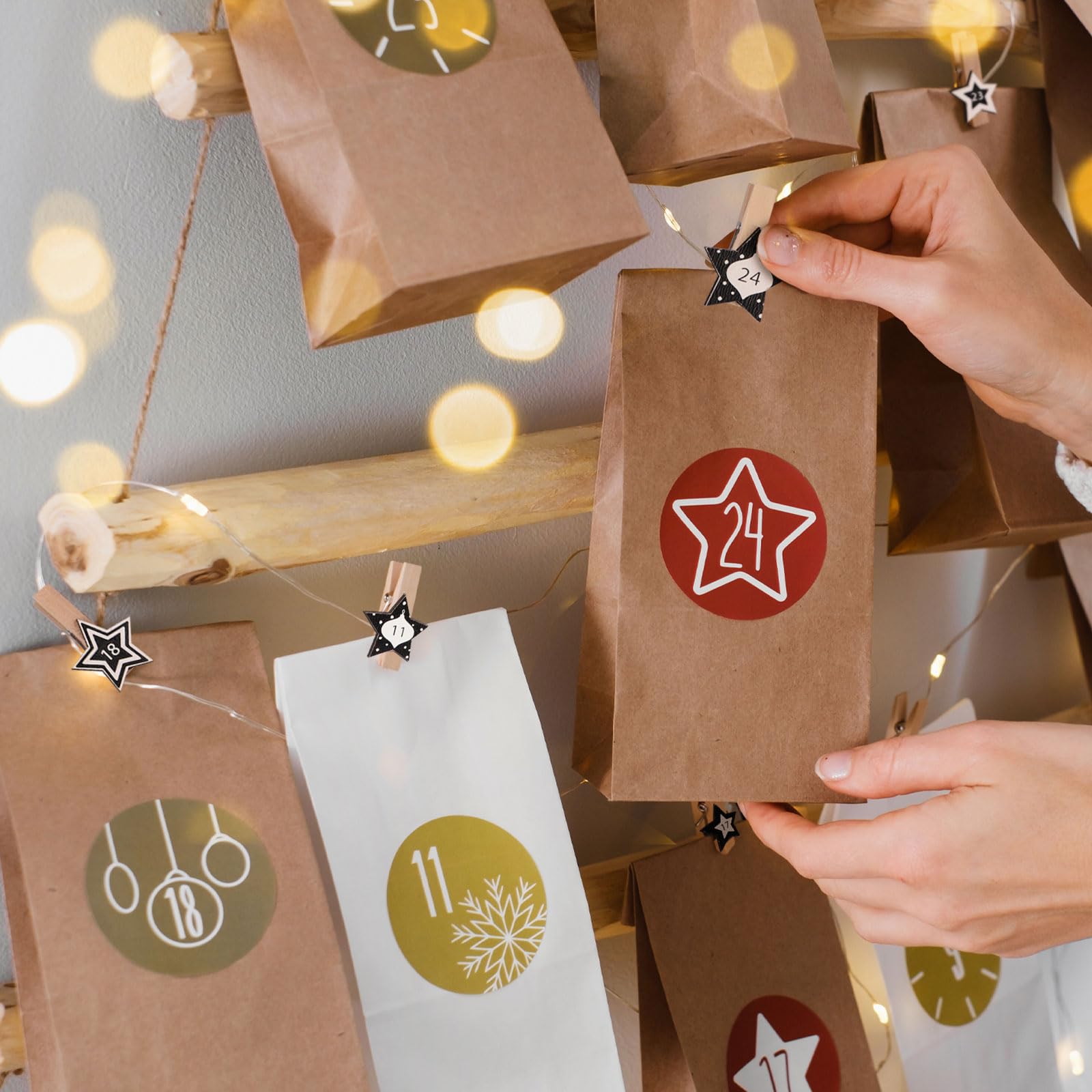 Adventskalender hout adventsstrip deco advent 48.5cm 3st Adventskalender hout adventsstrip deco advent 48.5cm 3st