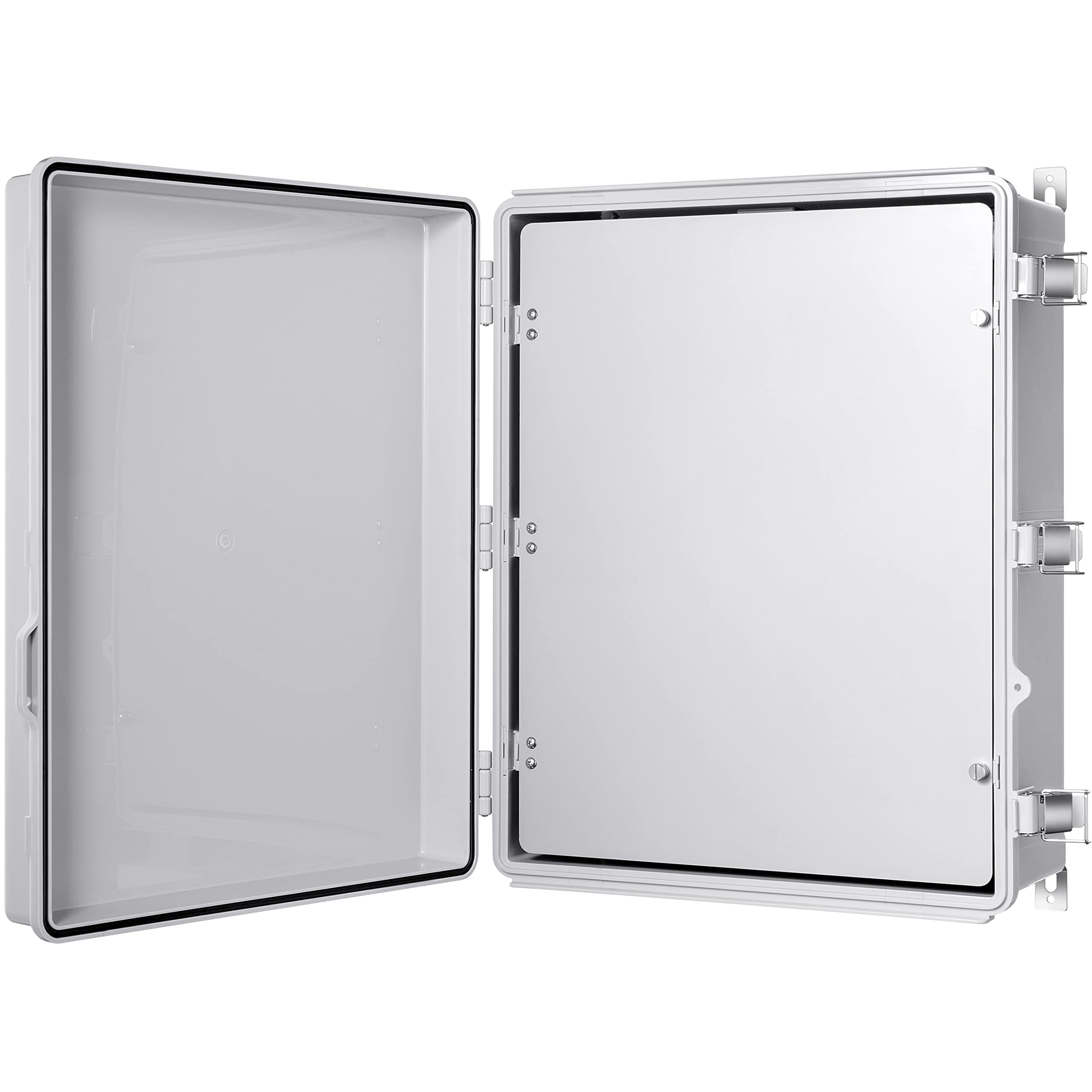 Gratury Junction Box, IP67 Waterproof Plastic Enclosure for Electrical Project, Hinged Grey Cover, Includes Mounting Plate and Wall Bracket — Amazon image 21