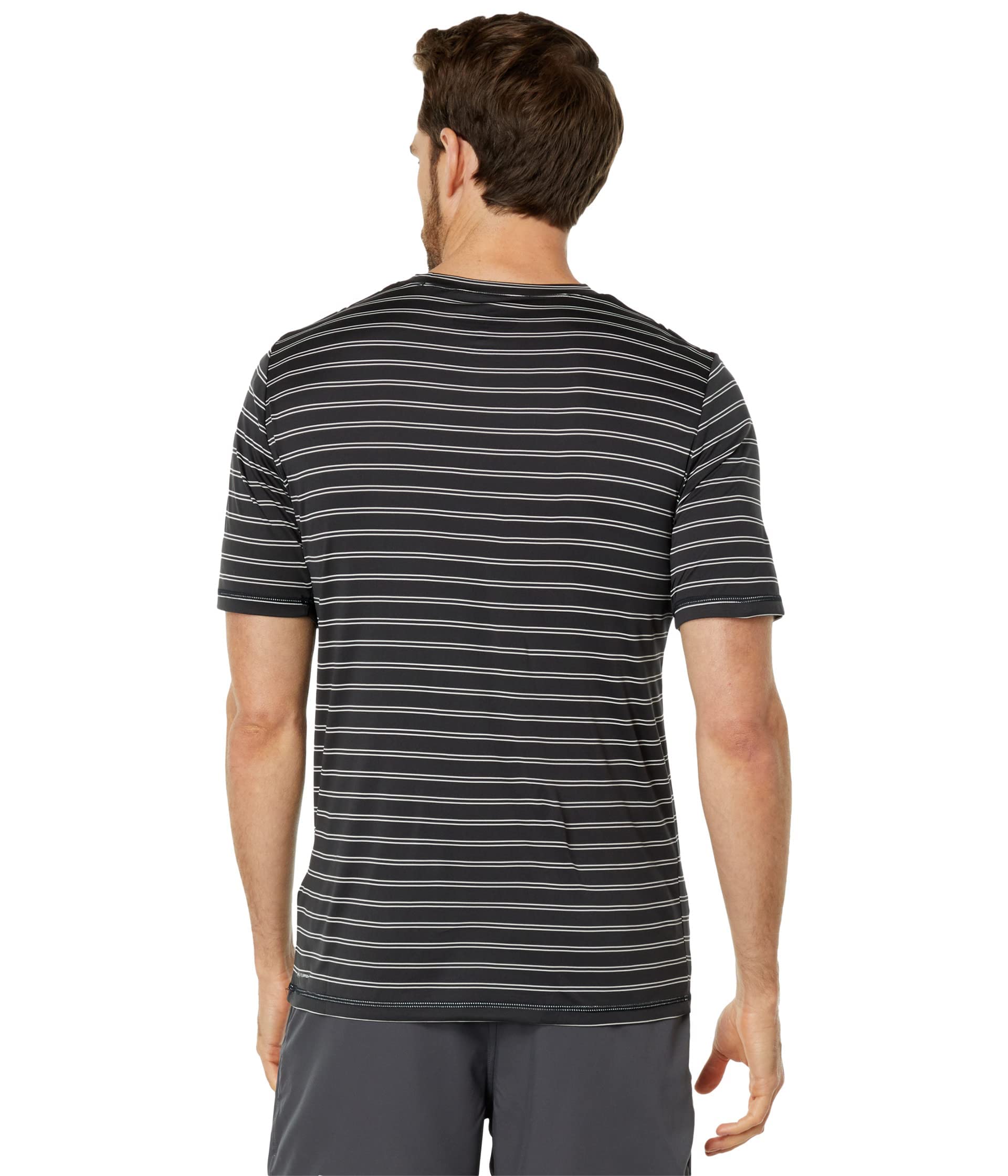 Rip Curl Men's Standard Looser Tee Fit UPF 50+ Short Sleeve Sun Protection Shirt, Black