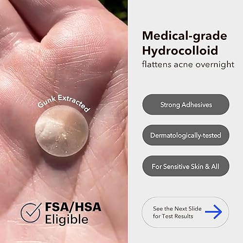 Miniatura 2 de Avarelle - Parche para granos de acné 40 unidades tratamiento absorbente de hidrocoloides con aceite árbol de té aceite de caléndula y CICA