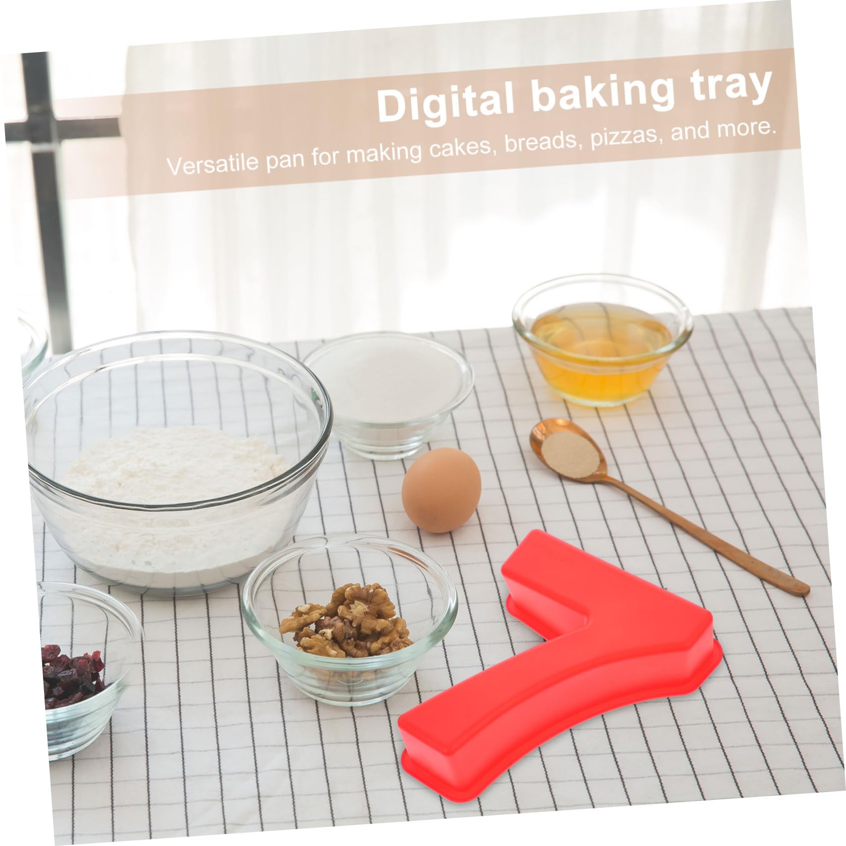 PRETYZOOM 5St Backform Silikonform mutfak aksesuarları kuchen platte kuchen teller silikon molds tosteter kleine Kuchenform Bäckerei-Backwerkzeug Anzahl Kuchenform Backzubehör Kieselgel rot