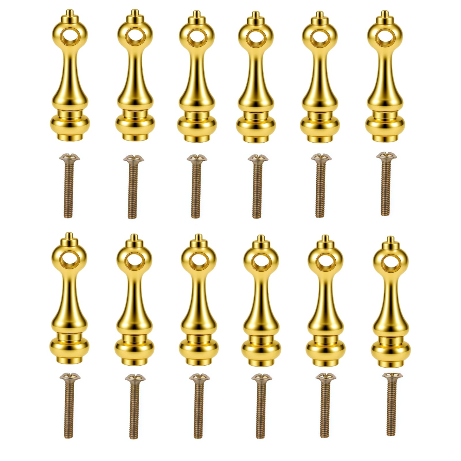 Photo 1 of 12pcs Furniture Railing Post End Caps Furniture Hardware Glass Railing Post End Caps for 4mm Metal Spindles for Cabinets Bars Cart