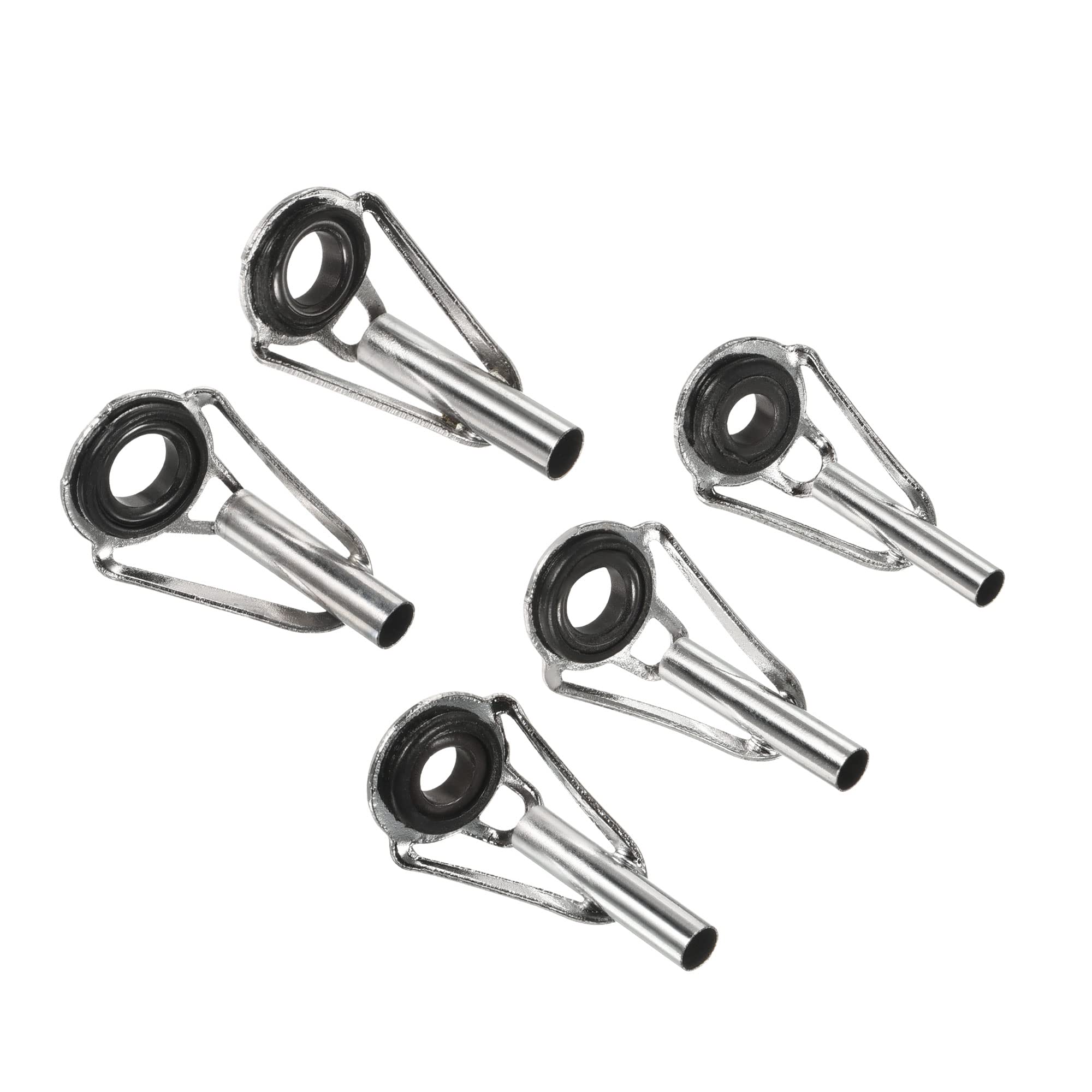PATIKIL Kit Riparazione Canna Da Pesca – 10 Anelli Guida In Ferro, Diametri 1.6-3.6mm, Per Acqua Dolce E Salata