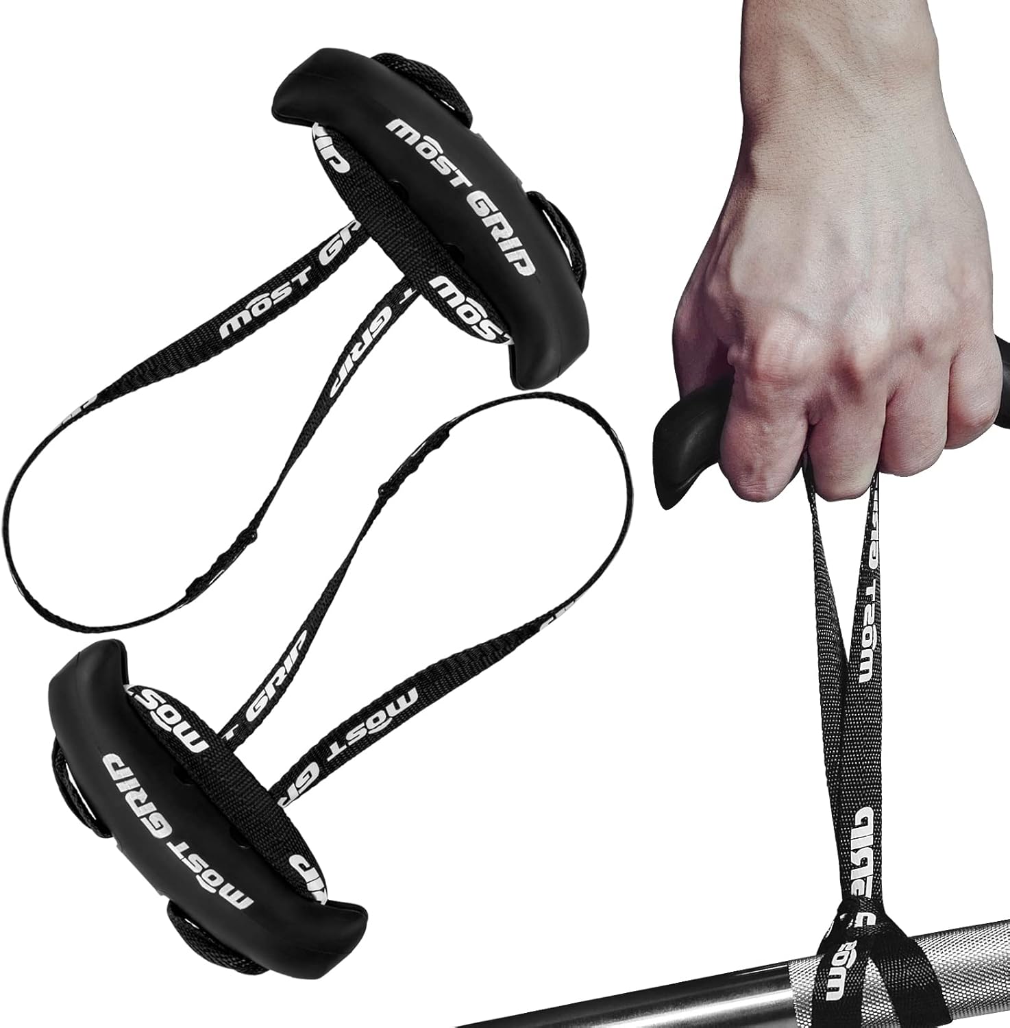 Product image of MOST Neutral Grip Pull Up Handles for Home Gym Workout, Ergonomic Pull Up Grips with Non-Slip for T-bar Row