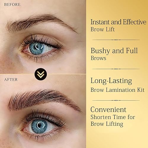 Miniatura 2 de DONG RHYME Kit de laminación de cejas, kit profesional de laminación de cejas, kit de elevación de cejas semipermanente, de larga duración, 6-8