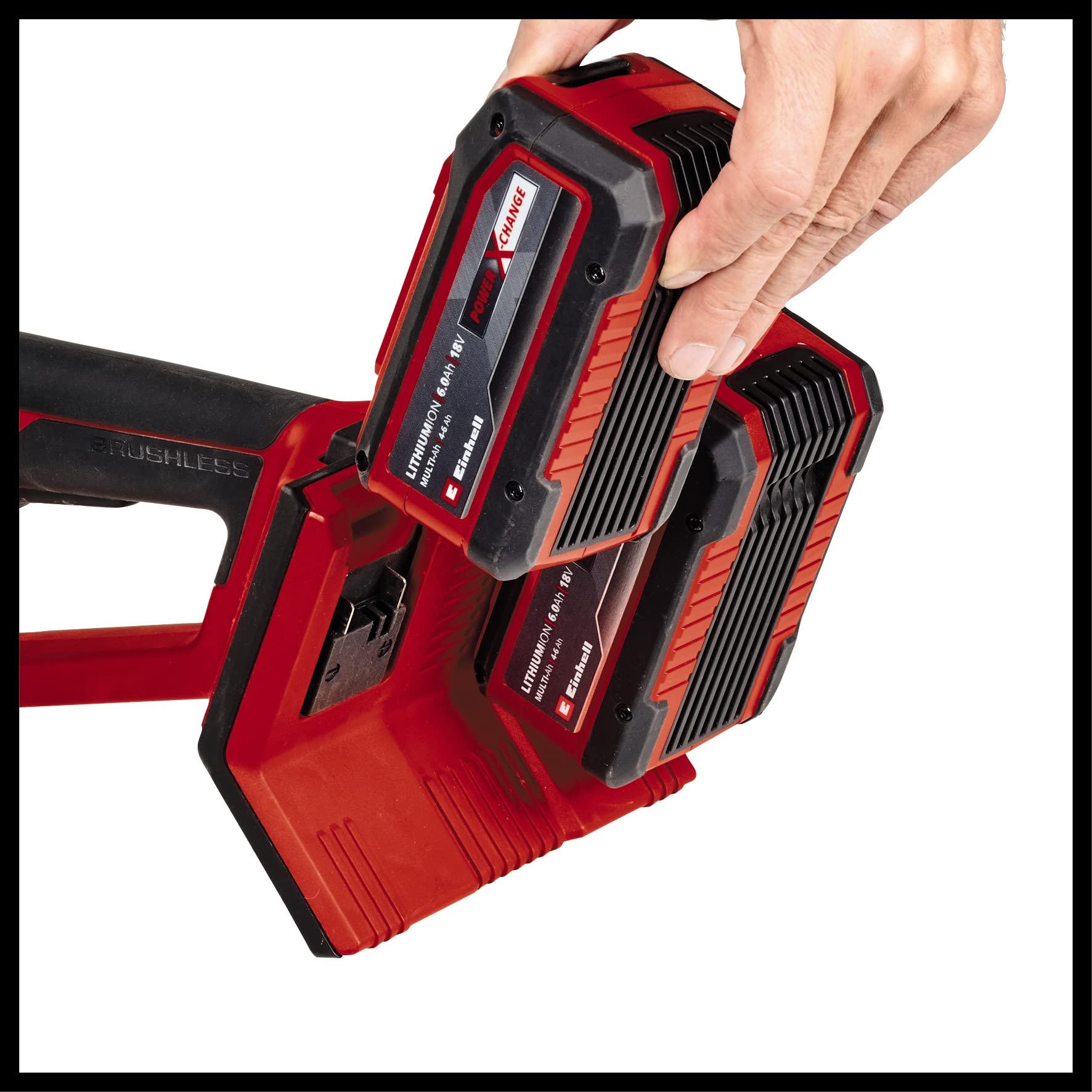 Einhell Akum. szlifierka kątowa AXXIO 36/230 Q Power X-Change (36 V, Li-ion, maks. gł. cięcia 70 mm, 6600 obr./min, silnik bezsz., dostawa bez akum., ładowarki i tarczy tnącej)