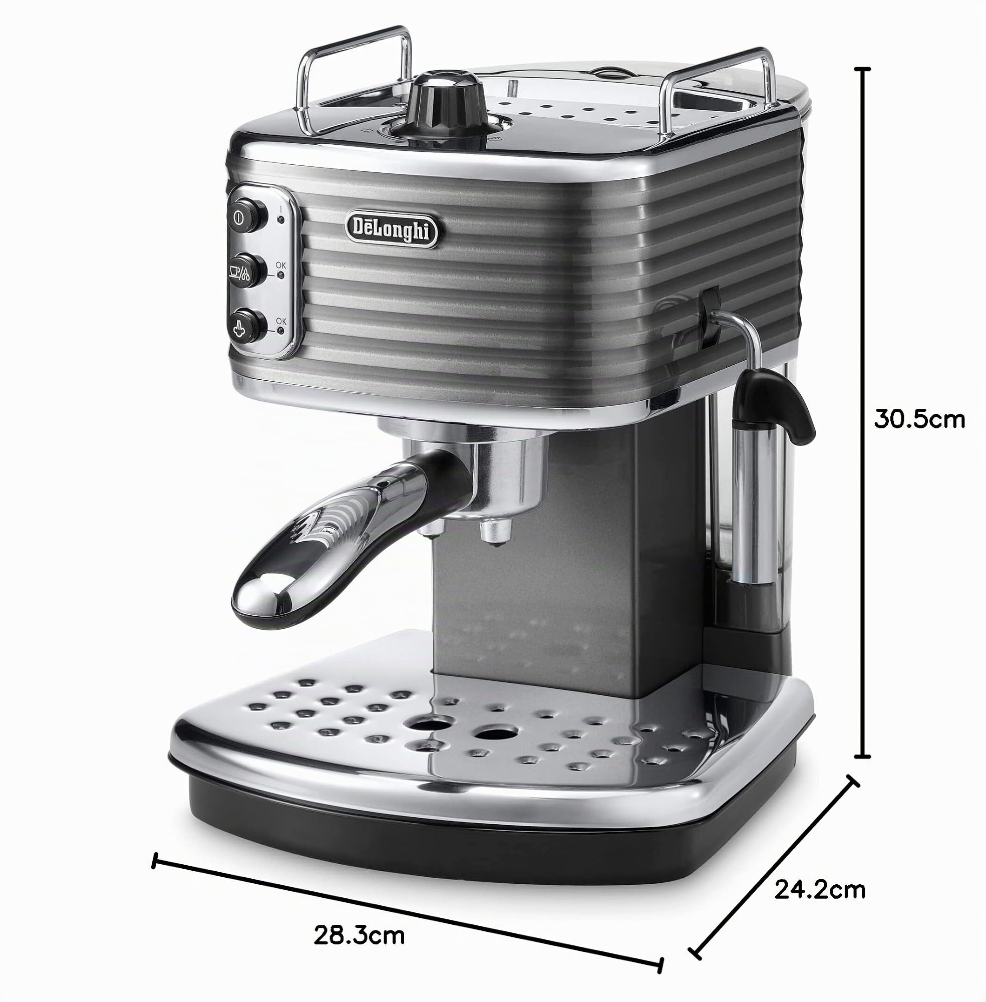 De'Longhi Scultura Machine Expresso, Gris, 1100 W