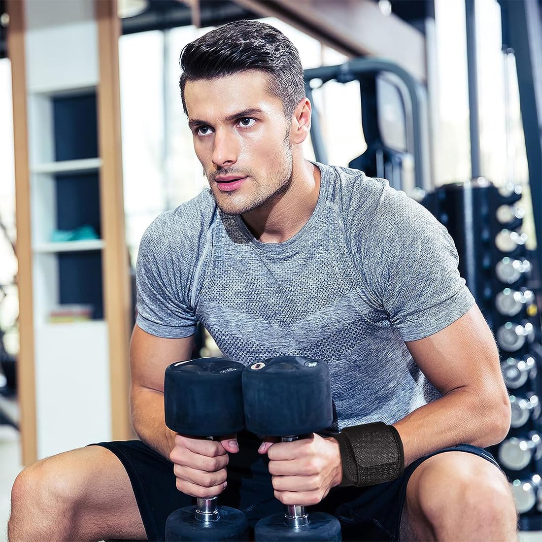 Fascie Polso Elastiche Sportive - Compressione Traspirante, Supporto Tunnel Carpale, 1/2/4 Pezzi - Foto 8