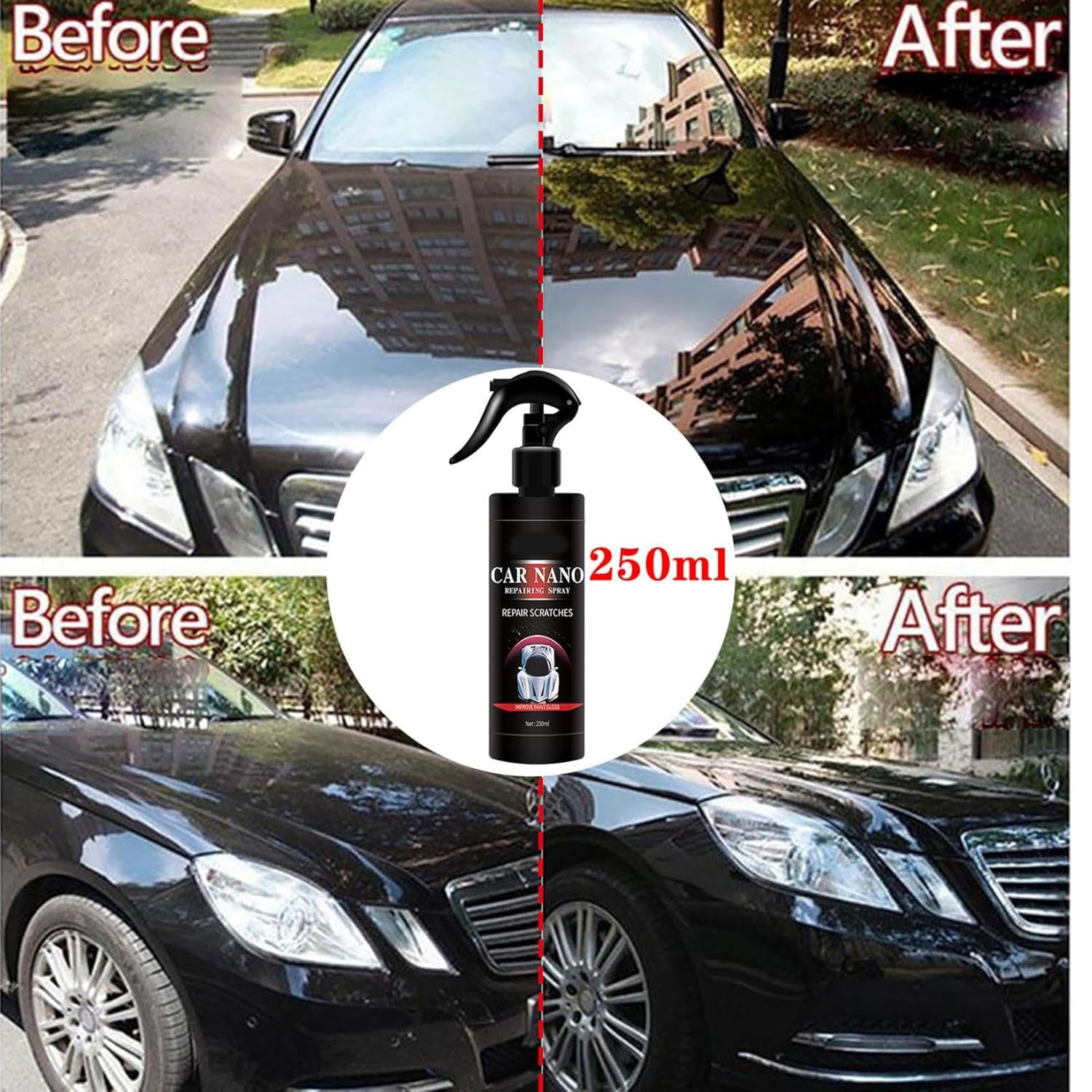Nano Spray Protector Alto para Coche,Nano Spray para Coche,Spray de Revestimiento Cerámico,Revestimiento Cerámico para Vehículos (2 Pack) - 4