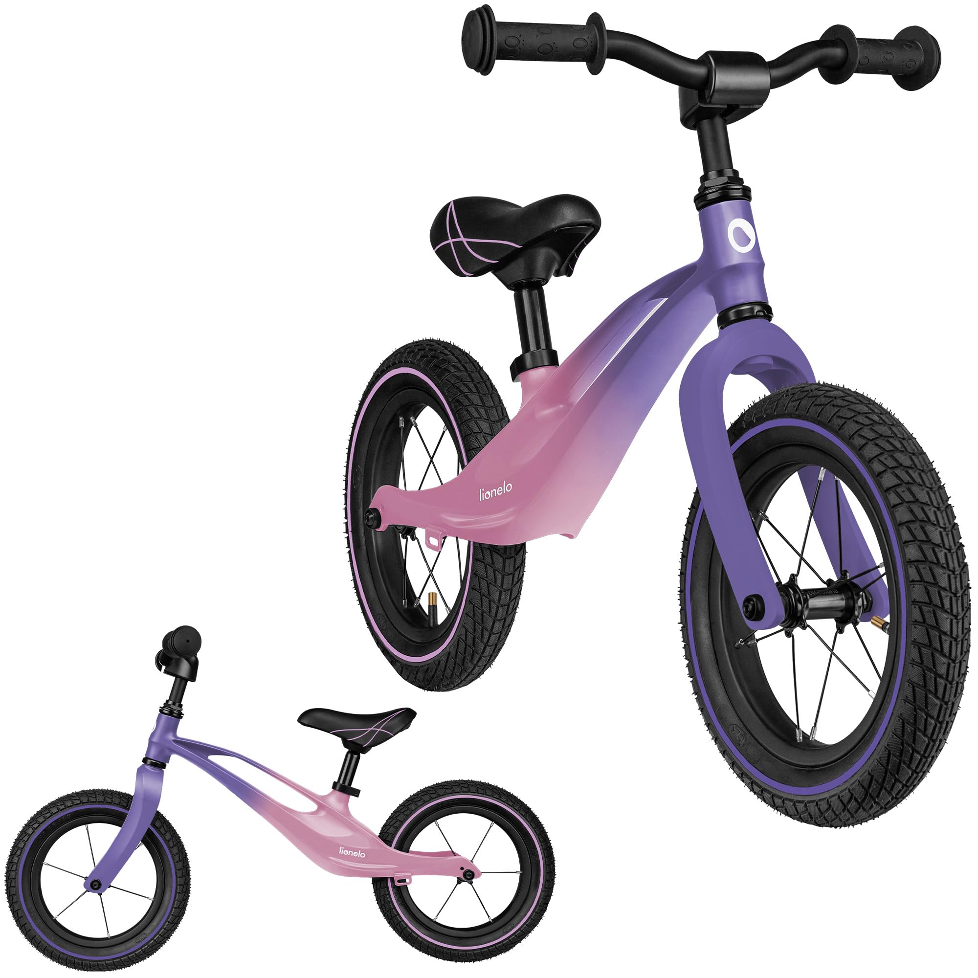 lionelo Bart Bicicleta sin Pedales de 2 años hasta 30kg, Cuadro de magnesio, al Estilo Deportivo, Ruedas 12", Altura de Manillar y sillín Regulable, Muy Robusta y Ligera (Verde, Bart Air)