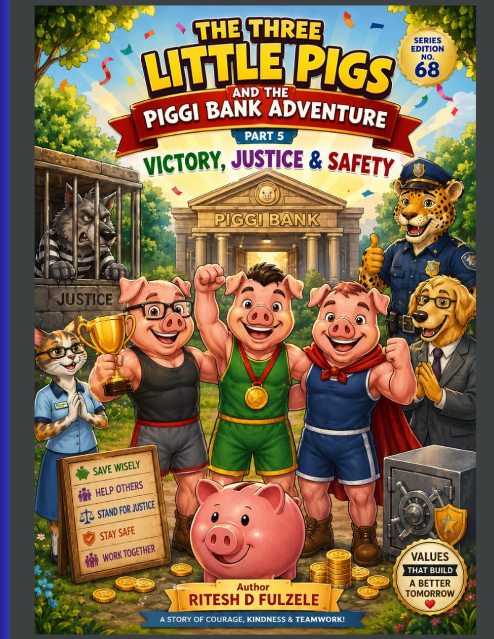 THE THREE LITTLE PIGS AND THE PIGGY BANK ADVENTURE - PART 5: VICTORY, JUSTICE AND SAFETY: THE THREE LITTLE PIGS SERIES EDITION NO. 68