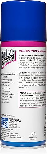 Miniatura 2 de Endust para electrónica; spray de limpieza antiestático para pantallas y electrónicas; sin espuma, rayas ni residuos; sin amoníaco y alcohol, sin