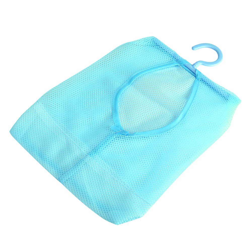 Yinhing Hanging Mesh Shower Caddy Organizer with Hooks Multi Purpose Hanging Mesh Storage Bag for Socks Stockings Bra