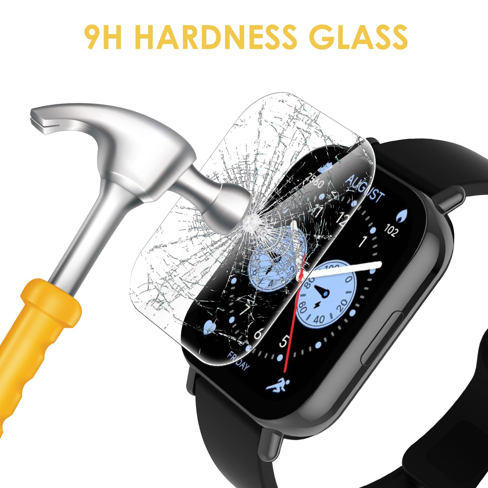 Folia ochronna kompatybilna z Xiaomi Redmi Watch 5 Lite, 6 sztuk, hydrożelowa folia ochronna na wyświetlacz kompatybilna z Xiaomi Redmi Watch 5 Lite, ultracienka folia chroniąca przed zarysowaniami