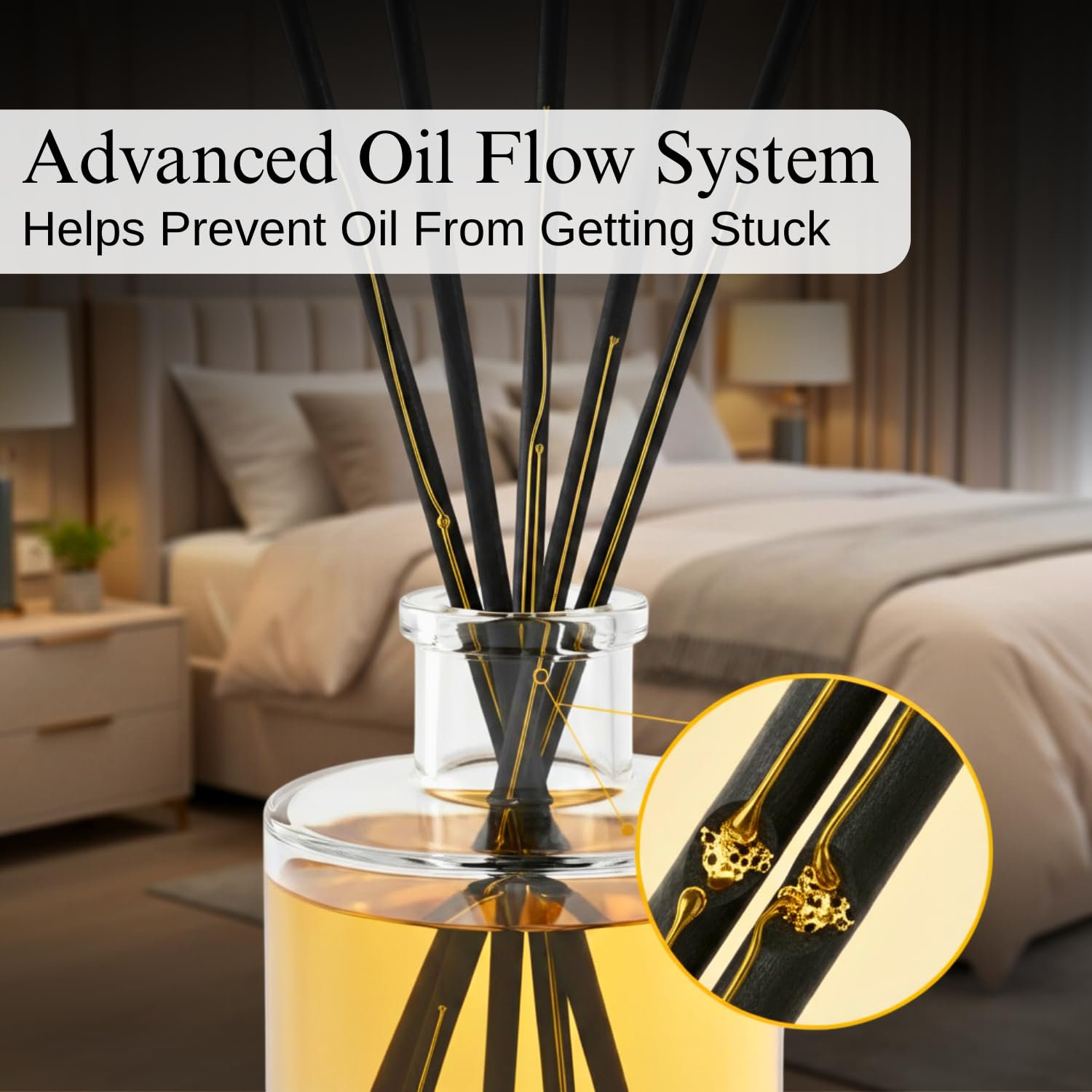 Floryn Decor Black Reed Diffuser Sticks | Fiber Aroma Sticks for Oil Diffuser | High Absorption, Long Lasting Fragrance | Replacement Reeds for Home, Office & Spa (Pack of 25) 3