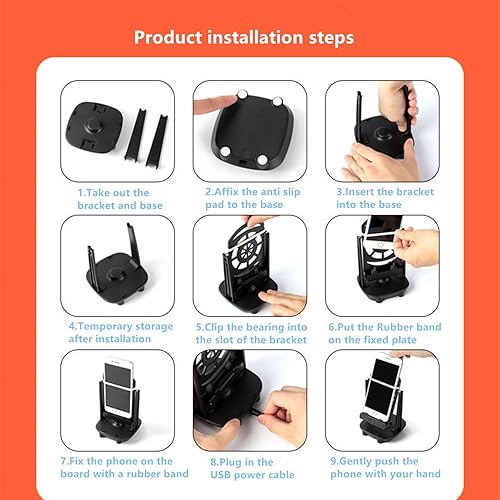 Miniatura 6 de Dispositivo de oscilación para teléfono, accesorios de contador de pasos, compatible con podómetro de teléfono celular, alimentado por USB,