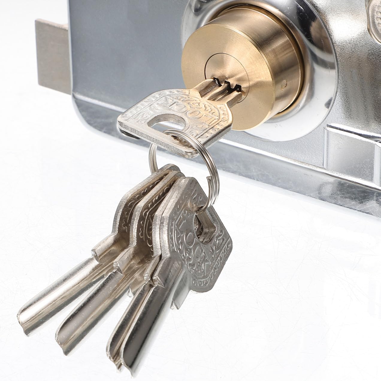 Artibetter 1set Serratura Per Porta Inossidabile Con Chiusura Catenaccio Sicurezza Antifurto Per Porte Da Camera Design e Apertura Resistente e Pratica Per La Tua Casa