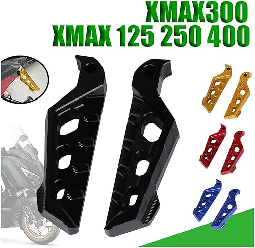 Miniatura 7 de Motorcycle Rear Passenger Footrest Foot Rest Pegs Pedals Compatible With XMAX300 XMAX250 XMAX125 XMAX 300 X-MAX 250 125 400 (Color  Blue)