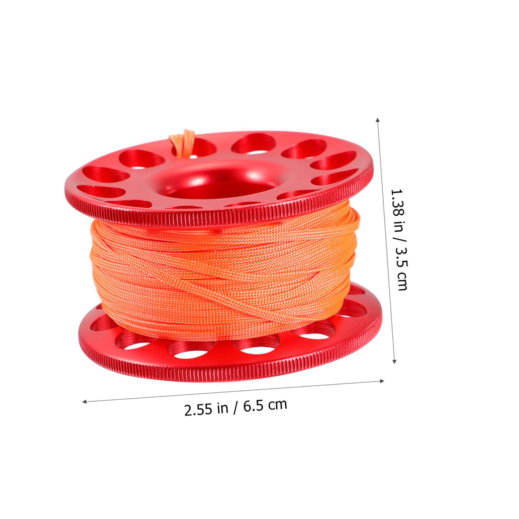 Toyvian Aluminiumlegierung Tauchspule Signalboje Fingerrolle mit Schnapphaken für Höhlen Höhlentauchen Praktische Tauchausrüstung Komplett Robust Langlebig