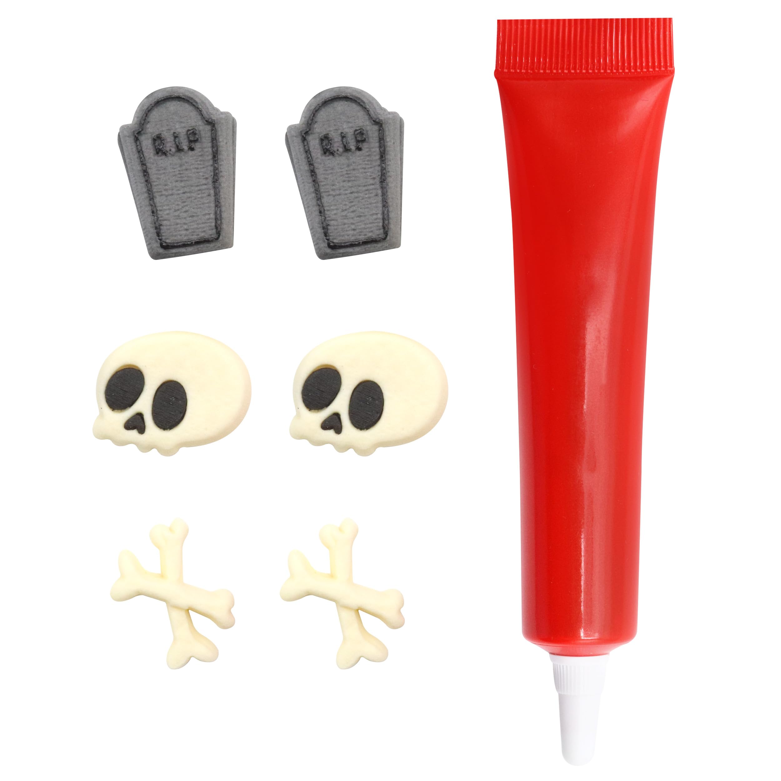 PME Halloween Edible Cupcake Decorating Kit - Grisly Graveyard (Set of 7)