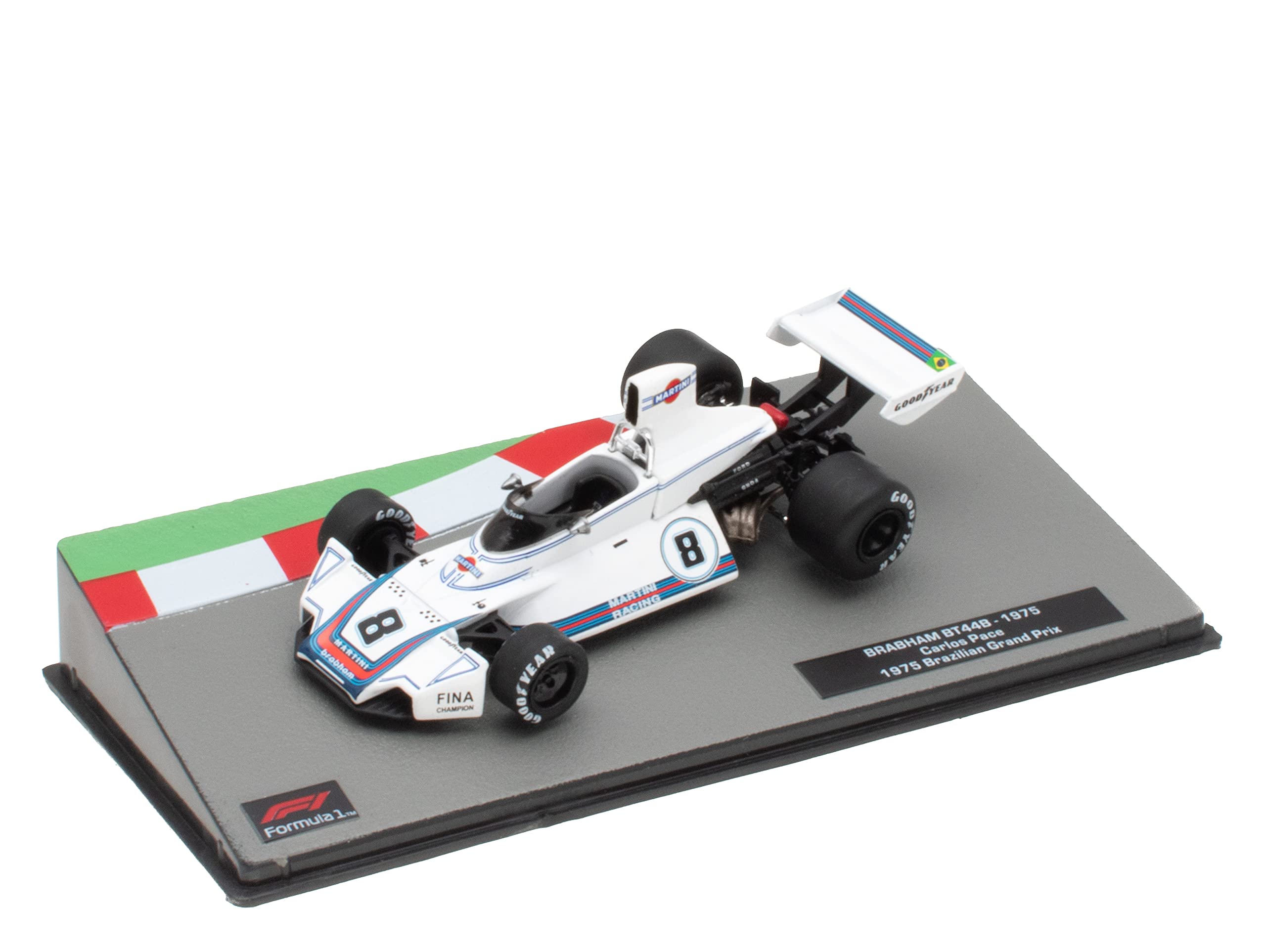OPO 10 - Miniature car Formula 1 1/43 compatible with BRABHAM BT44B - Carlos Pace - 1975 - FD010, Small