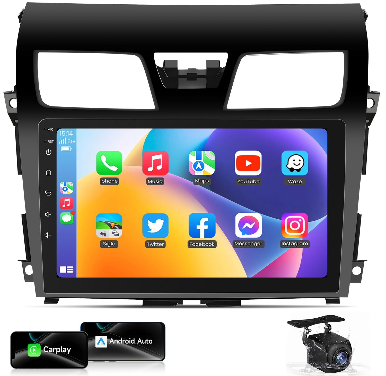 8 Core Android13 4GB+32GB Car Radio Stereo for Nissan Altima 2013 2014 2015: 10.1