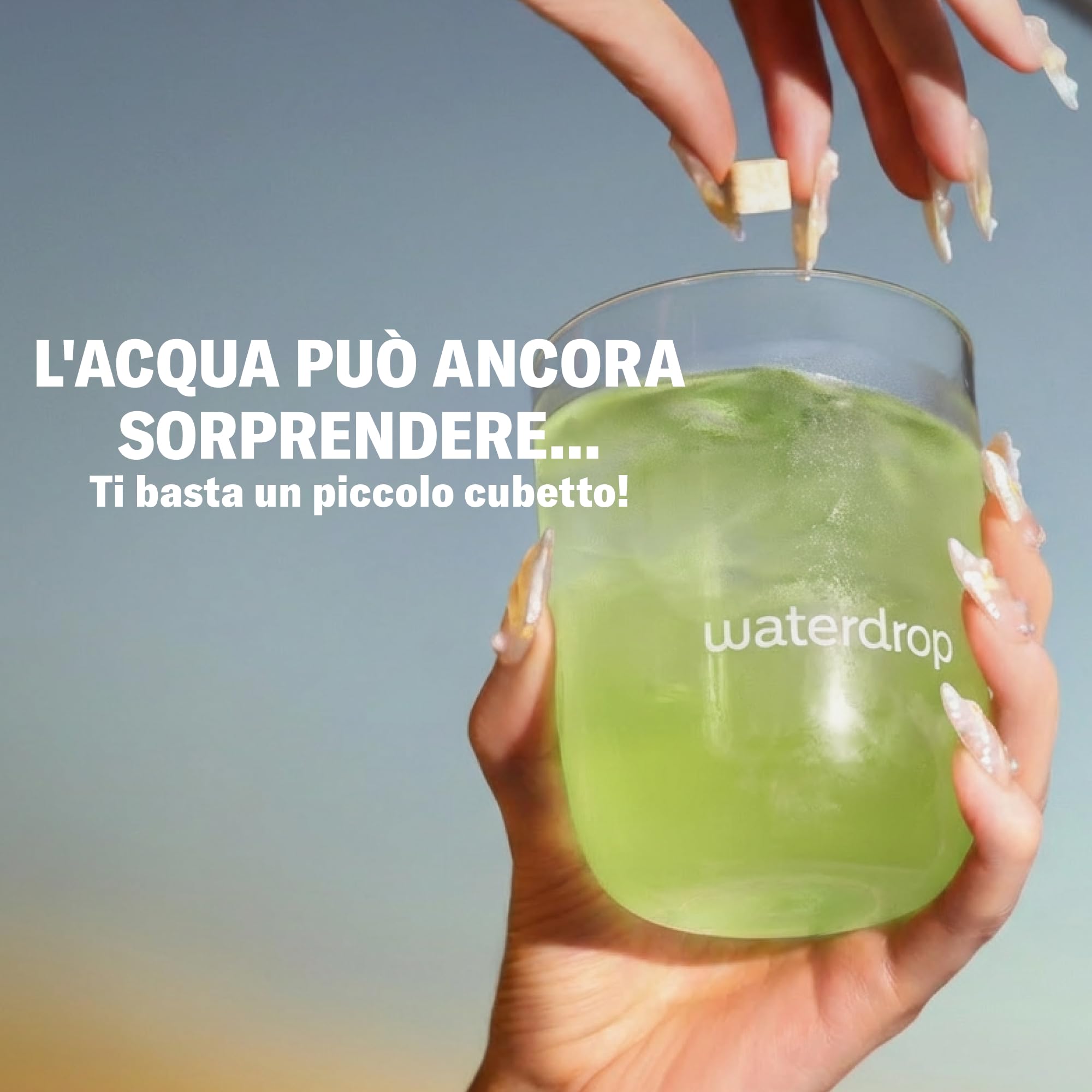 waterdrop® FUSION COLLECTION - Cubetti per Acqua - 36 Cubi (3x12) Mix di Frutta - Senza Zucchero con Vitamina C e Vitamina B12 - Alternativa ai Succhi di Frutta - Perfetto per Acqua Naturale - 5 kcal