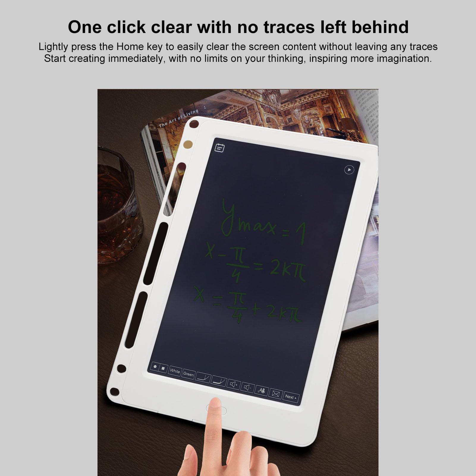 SIXRUN Smart Pen Writing Board Set, Taccuino Digitale Riutilizzabile con AI Smart Pen, Conversione in Testo Modificabile, con APP per Telefoni e Tablet IOS
