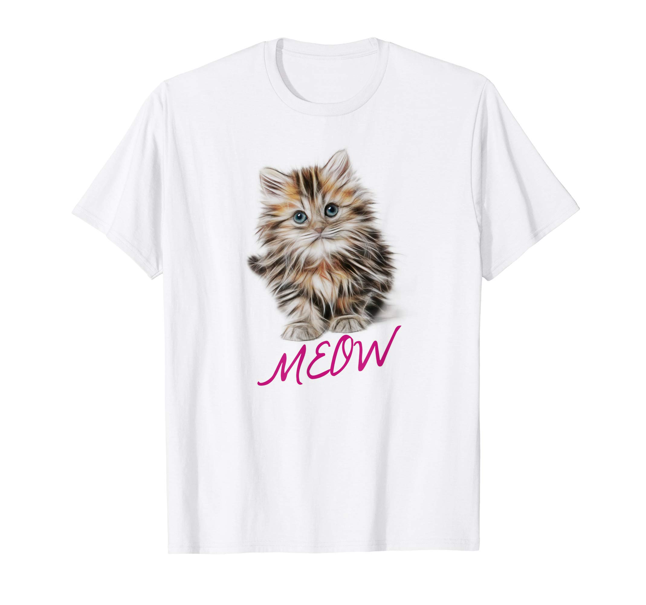 Meow Cat ShirtCat Shirt Meow Kitty Funny Cats Mom And Cat Dad Gift T-ShirtOEKO-TEX STANDARD 100