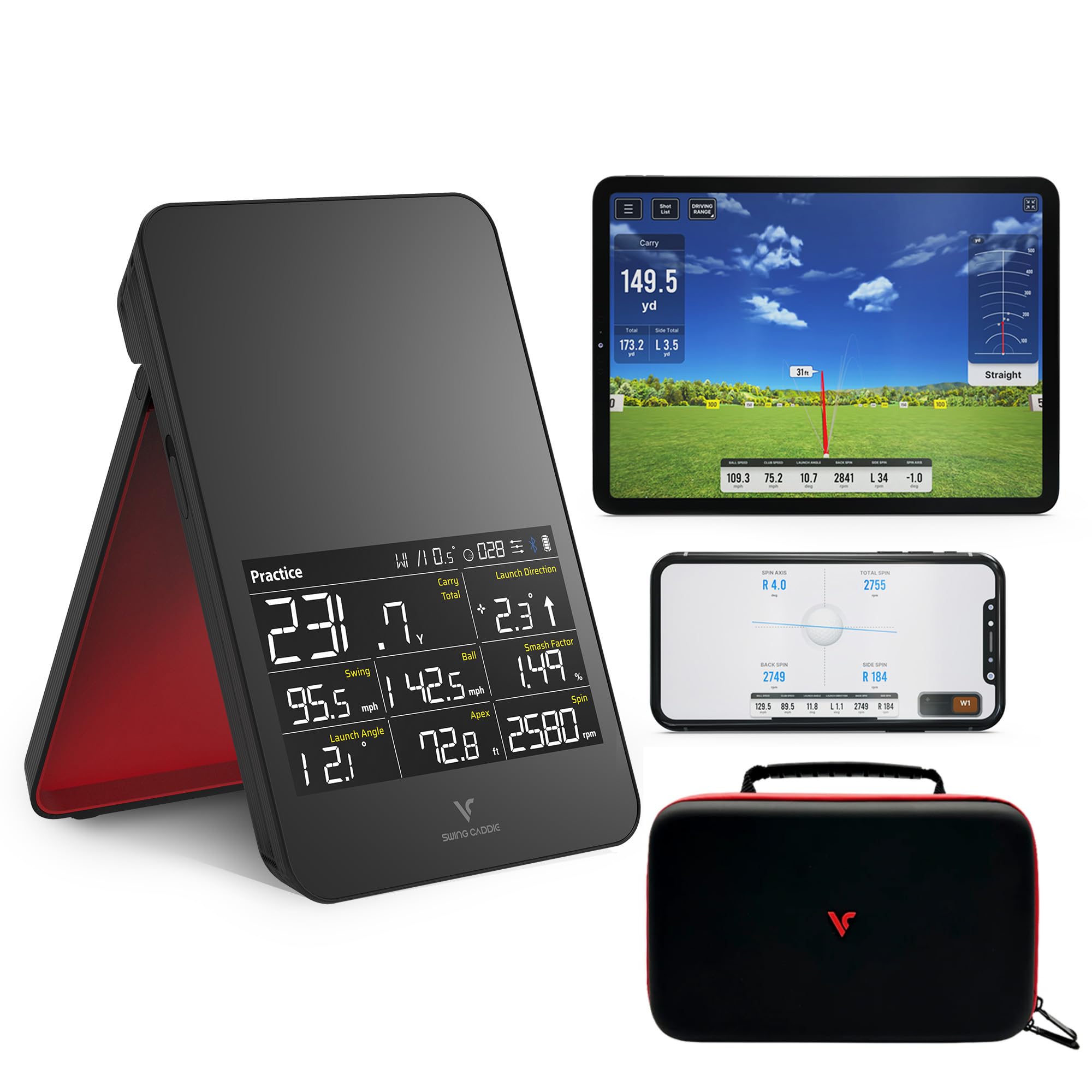 Voice Caddie SC4 Pro - Monitor de Lanzamiento de Golf y simulador