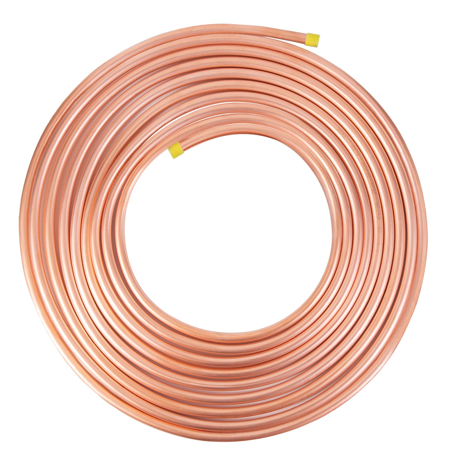 Copper Tubing 3/8" OD x 0.328" ID x 25 Ft - 99.9% C12200 Pure ACR Copper Tube,Refrigeration Seamless Round T2 Pure copper tubes,Round Seamless Tubing for Refrigerator HVAC System Industry DIY