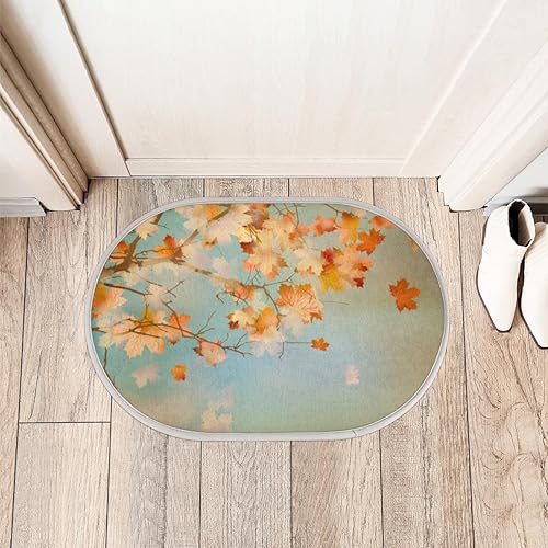 Miniatura 3 de Thanksgiving Autumn Maple Leaves Bathroom Rugs Bath Mat 15.7x23.6 in Extra Soft Shaggy Memory Foam Shower Rug Non Slip Absorbent Throw Rugs Machine