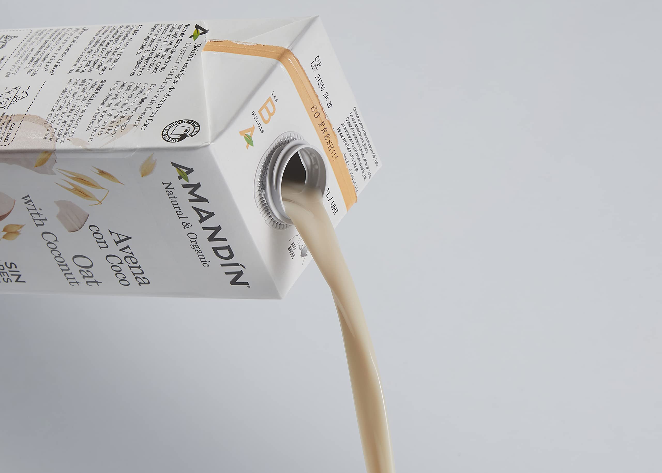 Boisson à l'avoine bio à la noix de coco sans sucre 6 unités de 1L (Coco - Avoine)